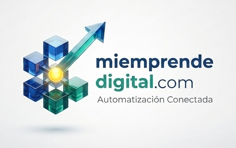 Marca de Mi Emprende Digital con el lema Automatización Conectada